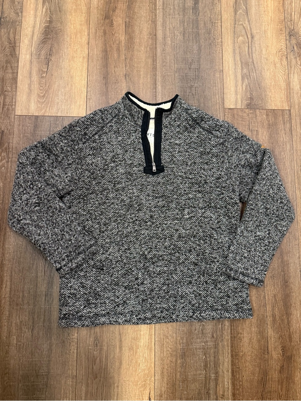 Orvis Sherpa lined quarter zip sweater pullover large